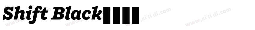 Shift Black字体转换